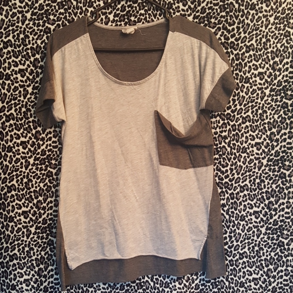 🌻▪️💚Two-tone Grey Tee💚